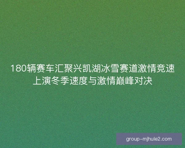 180辆赛车汇聚兴凯湖冰雪赛道激情竞速上演冬季速度与激情巅峰对决